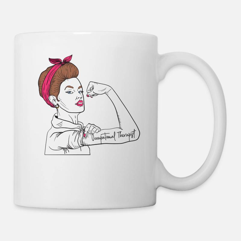 Ergothérapeute Rosie The Riveter - Mug blanc - blanc