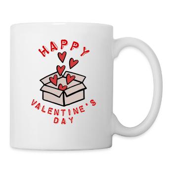 Saint-Valentin, Saint-Valentin, Saint-Valentin - Mug blanc - blanc - Droite