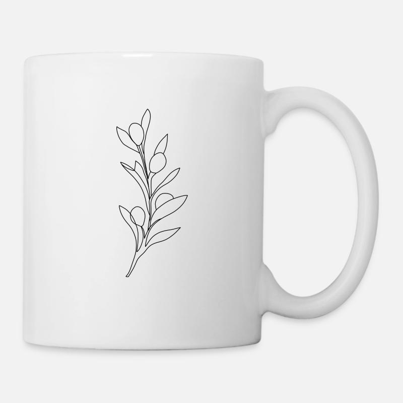 OLIVE BRANCH - Mug - white
