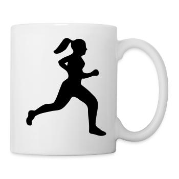 Läuferin - Tasse - Weiß - Rechts