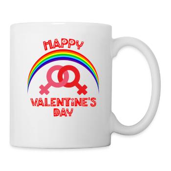 Saint-Valentin, Saint-Valentin, Saint-Valentin - Mug blanc - blanc - Droite