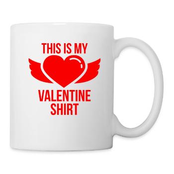 Saint-Valentin, Saint-Valentin, Saint-Valentin - Mug blanc - blanc - Droite