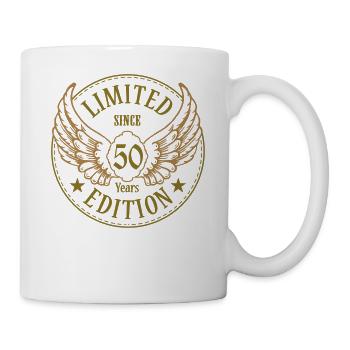 50 Years LE Adler Flügel farbwahl - Tasse - Weiß - Rechts