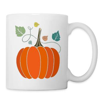Kürbis - Tasse - Weiß - Rechts