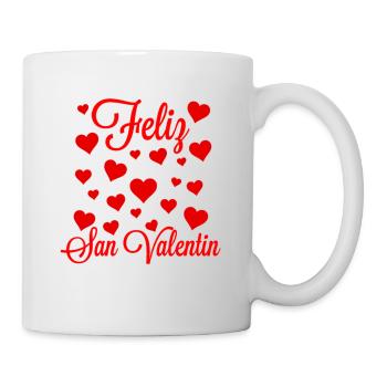 Saint-Valentin, Saint-Valentin, Saint-Valentin - Mug blanc - blanc - Droite