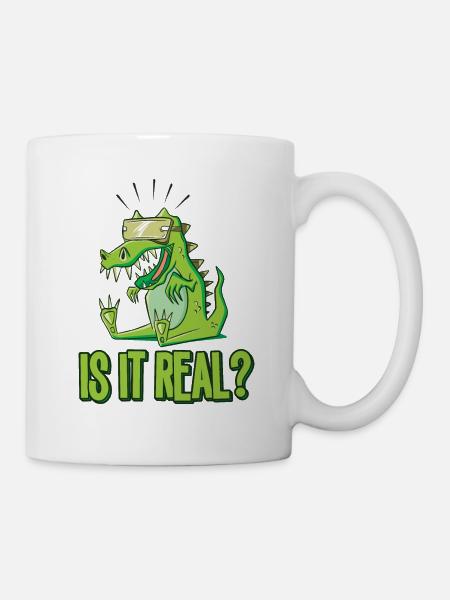 Virtual Reality VR - IS it real - Tasse - Weiß