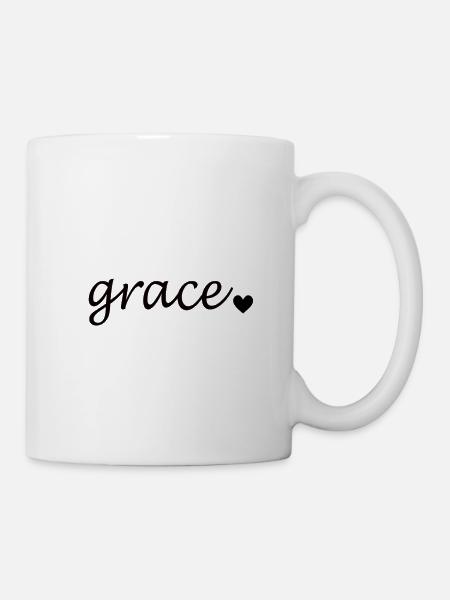 Anmut - Tasse - Weiß