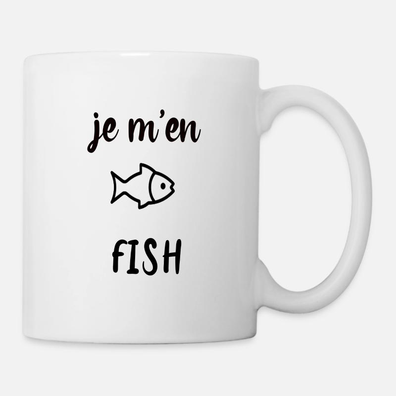 Je m en fish - Mug blanc - blanc