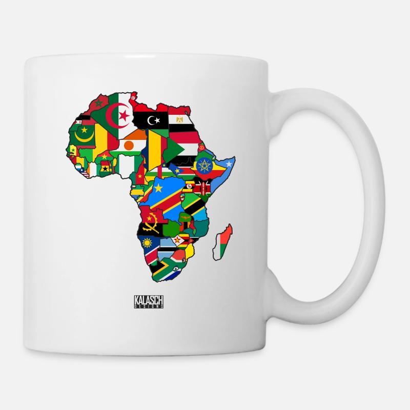 Logo des pays de l'AFRIQUE - Mug blanc - blanc