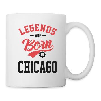 Des légendes sont nées à Chicago - Mug blanc - blanc - Droite