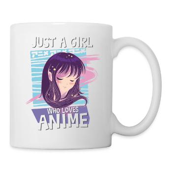 Just A Girl Who Loves Anime Kawaii Manga Teen Girl - Mug - white - Right