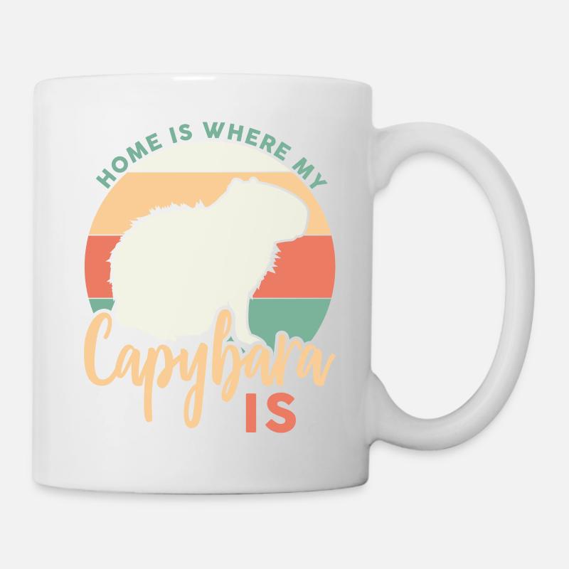 Capibara motif for Capibara owners - Mug - white