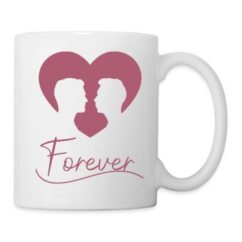 Liebe Liebesbaum Herzen Valentinstag Forever - Tasse - Weiß - Rechts