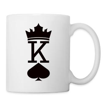king cards in big - valentine's day - Mug - white - Right