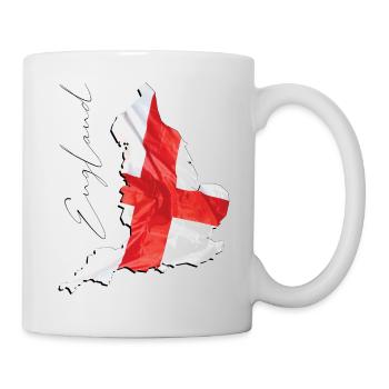 Angleterre | Drapeau réel | Carte des drapeaux EN - Mug blanc - blanc - Droite
