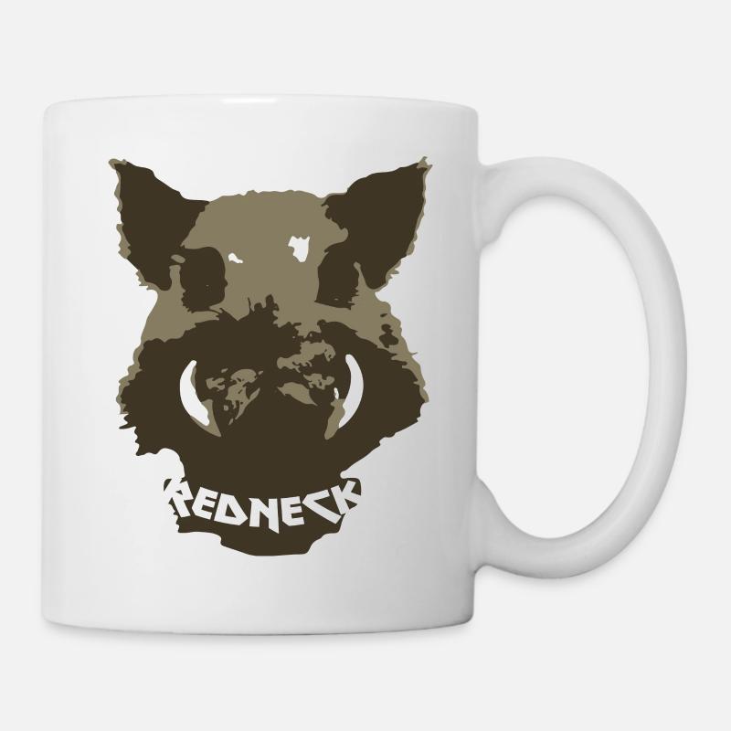 Sanglier Redneck - Mug blanc - blanc