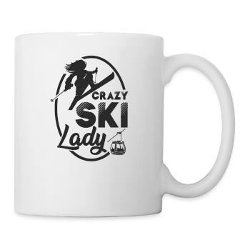 Ski cadeau de sports d'hiver d'hiver - Mug blanc - blanc - Droite