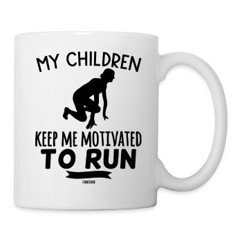 Mom gift kids sport running jogging - Mug - white - Right