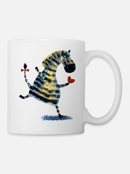 Zebra - Tasse - Weiß