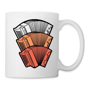 Styrian harmonica accordion musicians gift - Mug - white - Right