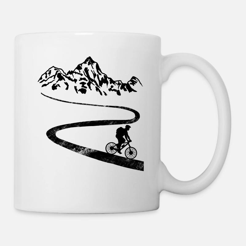 Vélo vélo de course vélo deux roues - Mug blanc - blanc