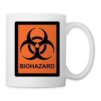 Biohazard sign - Mug - white - Right