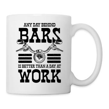 Biker motorbike saying - Mug - white - Right