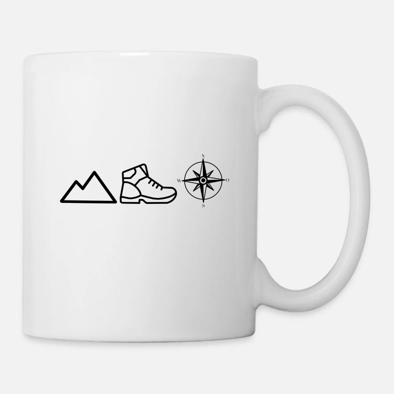 Berge Alpen Bergsteigen - Tasse - Weiß