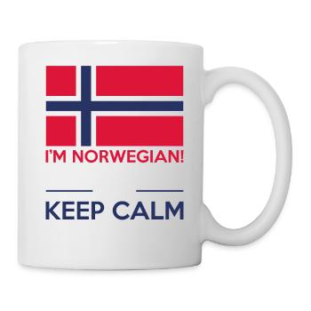 I'm norwegian We don't do that keep calm thing - Mug - white - Right