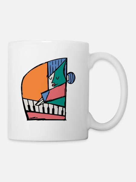 Pianist - Tasse - Weiß