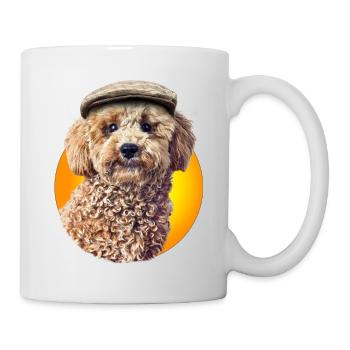 Poodle Pepe with cap - Mug - white - Right