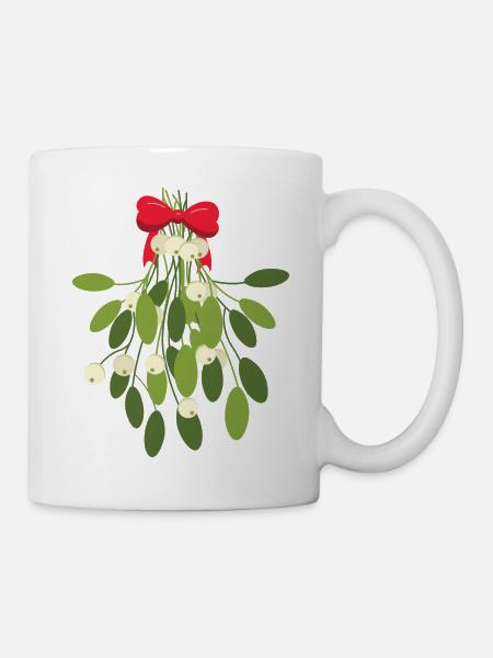 Mistelzweig - Tasse - Weiß
