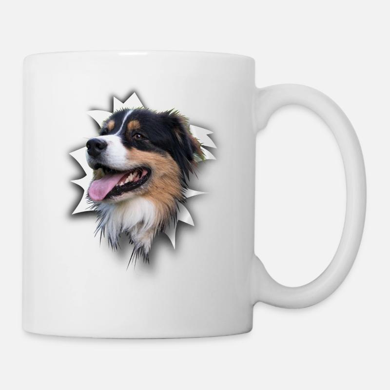 Australian Shepherd - Mug blanc - blanc
