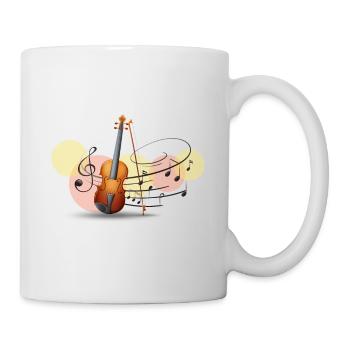 Violoncello - Tasse - Weiß - Rechts