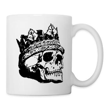 King skull. - Mug - white - Right