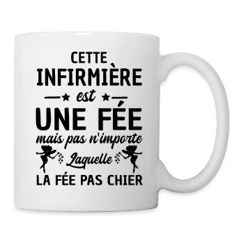 humour infirmière - cette infirmière est une fée - Mug blanc - blanc - Droite