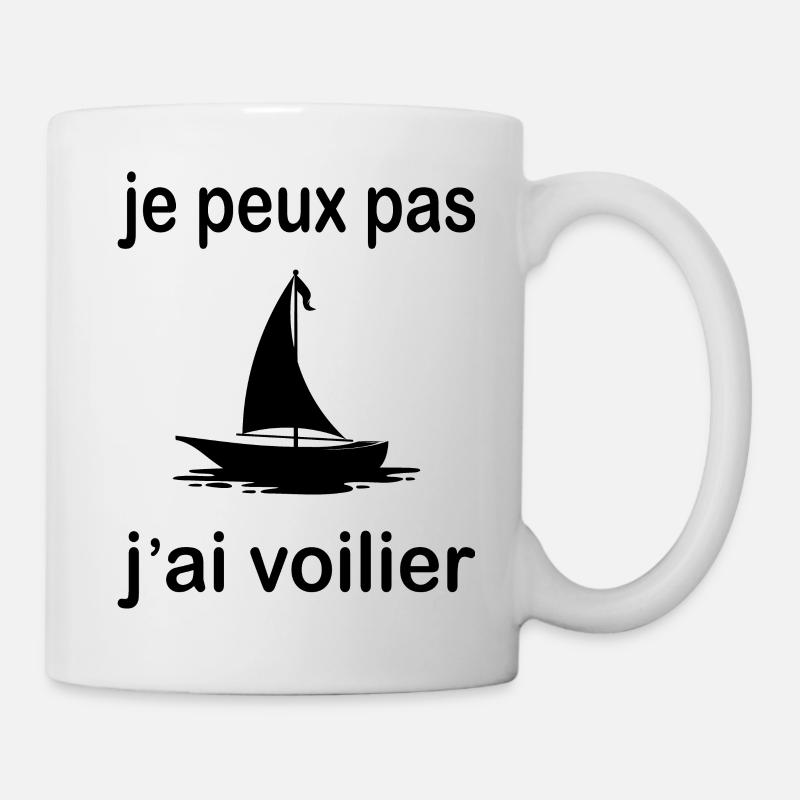 Je Peux Pas J'ai Voilier - Mug blanc - blanc