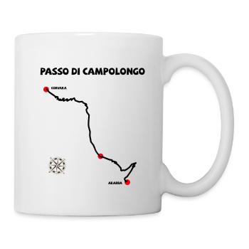 Passo Di Campolongo Haarnadelkurven Italien - Tasse - Weiß - Rechts