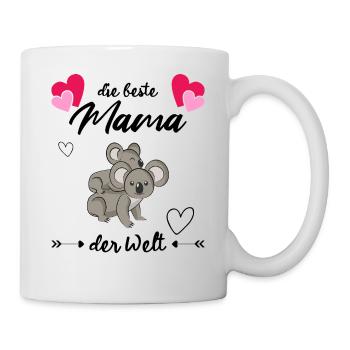 Die beste Mama der Welt - Tasse - Weiß - Rechts