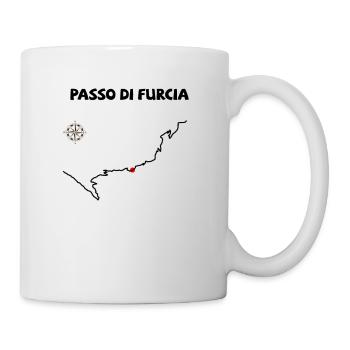 Passo Di Furcia Bike Motorcycle and Cycling Alps - Mug - white - Right