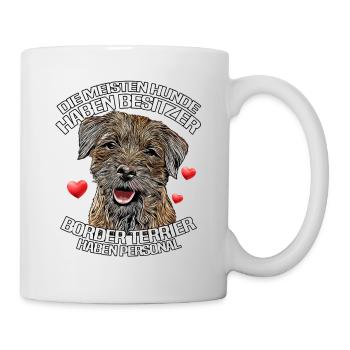 Border Terriers ont du personnel | Des phrases drôles - Mug blanc - blanc - Droite