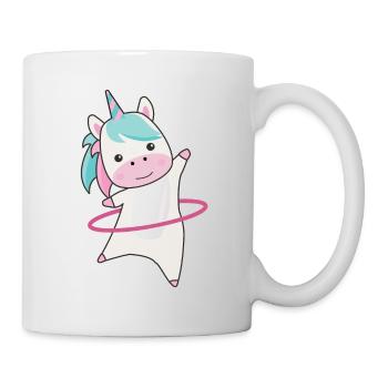 Licorne la licorne rose licorne huronne drôle - Mug blanc - blanc - Droite