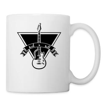 rock n'roll, gift man, woman rock t-shirt - Mug - white - Right