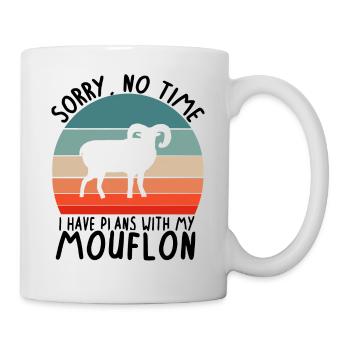 No Time Plans with Mufflon Horns Kids Animal Forest - Mug - white - Right