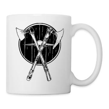 Wikinger-Äxte - Tasse - Weiß - Rechts