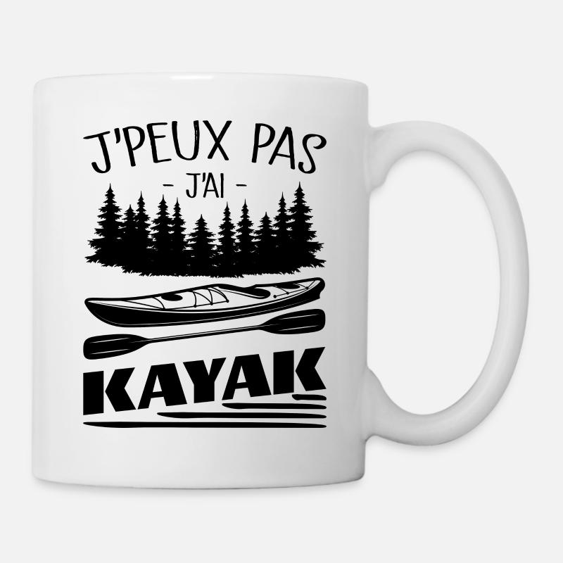 Je Peux Pas J'ai Kayak - Mug blanc - blanc