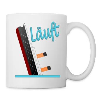 Läuft-Titanic-Version 1 - Tasse - Weiß - Rechts