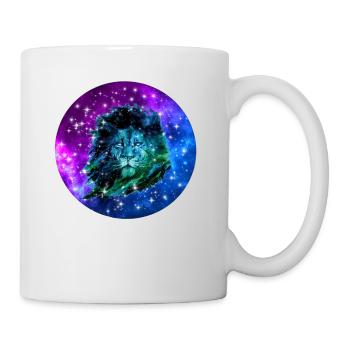 Galaxy Lion with Galaxy Design - Mug - white - Right