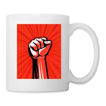 Freiheit für die ganze Menschheit - Tasse - Weiß - Rechts