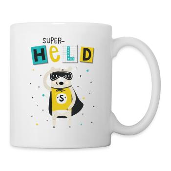 superheld - Tasse - Weiß - Rechts